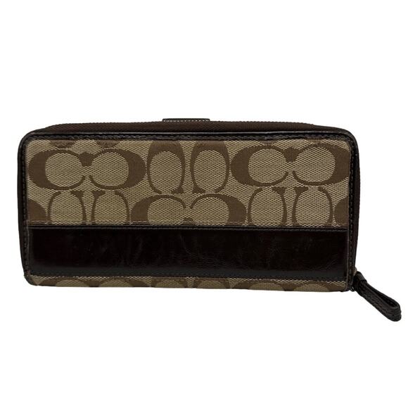 y2k COACH Legacy Brown Signature Canvas Wallet - Picture 2 of 9